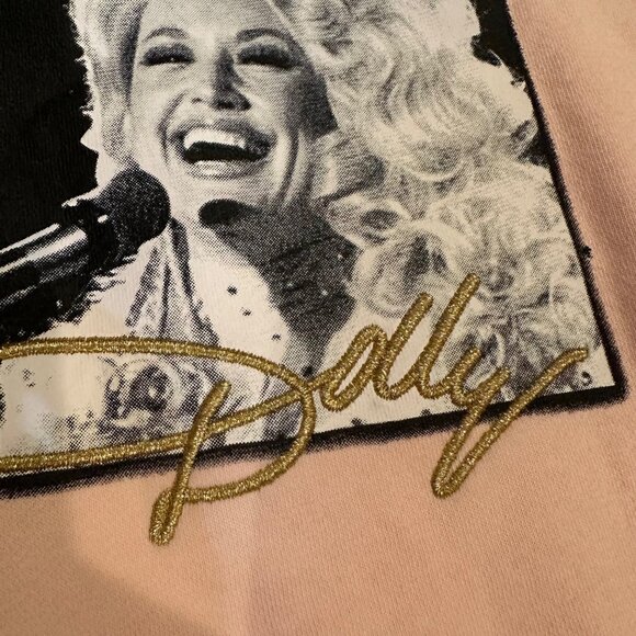 DOLLYWOOD WOMENS PINK 3XL SOFT CREW NECK SWEATSHIRT DOLLY PARTON - Picture 4 of 6